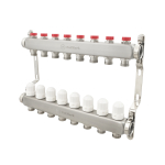 Коллектор PLM 1'x3/4' 8 выходов с термоклапанами без евроконусов