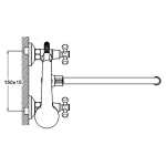 Смеситель для ванной G-lauf QMT7- B722