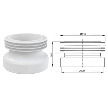 Гнучка труба для унітазу Alcaplast А99