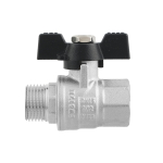 Кран кульовий Raftec BLACK PN50 ВЗ 1/2' метелик DRB11