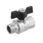 Кран кульовий Raftec BLACK PN50 ВЗ 1/2' метелик DRB11