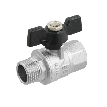 Кран кульовий Raftec BLACK PN50 ВЗ 1/2' метелик DRB11