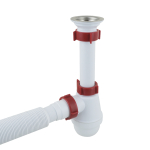 Сифон для умывальника PLM  1 1/4'x40 с резьбовым выпуском 40x40/50 PM 40 SF 10 03