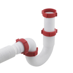 Сифон для мийки PLM 1 1/2'x40 без випуску/з гофротрубою 40x40/50 PM 40 SF 20 01