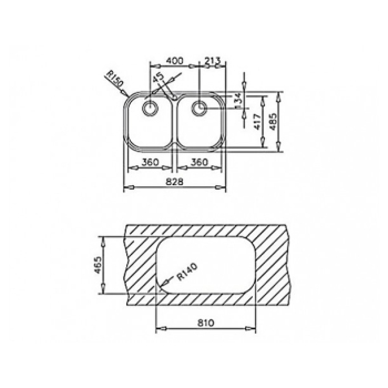 Мийка для кухні TEKA STYLO 2B 828x485 Нержавійка