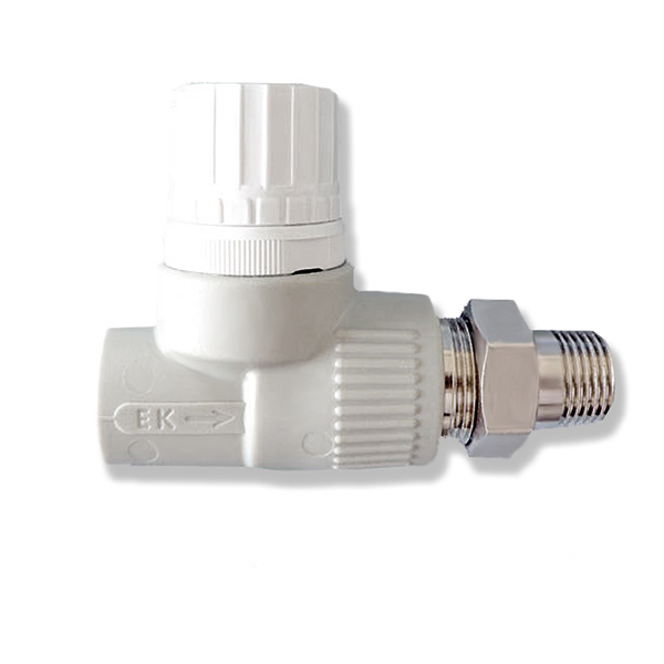 Вентиль радіаторний прямий PPR Ekoplastik PN20 20мм 1/2 ' SVER020PXX