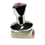 Вентиль под штукатурку проходной PPR Ekoplastik 20мм SVEPLR020X