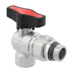 Кран шаровый с американкой угловой Raftec GOLD PN64 ВН 1/2' GRDA01