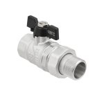 Кран шаровый с американкой Raftec BLACK PN40 ВН 3/4' бабочка