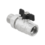 Кран шаровый с американкой Raftec BLACK PN40 ВН 3/4' бабочка