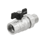 Кран шаровый с американкой Raftec BLACK PN40 ВН 3/4' бабочка