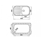 Мийка для кухні TEKA STYLO 1B 1DD 860x485 Нержавійка