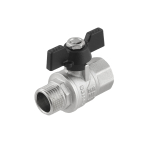 Кран шаровый Raftec BLACK PN40 ВН 1/2' DRB11