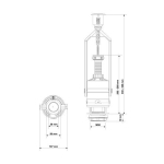 Зливний механізм KK Pol ZSВ/210