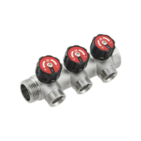 Коллектор Raftec 1'x3/4' 3 выхода KV03023