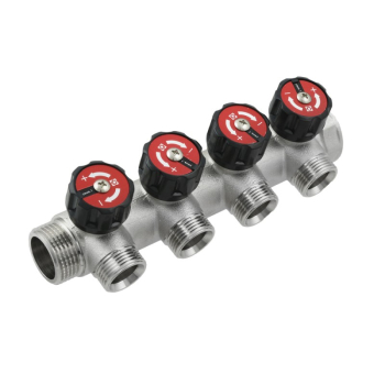 Колектор Raftec 1'x3/4' 4 виходи KV03024