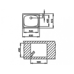 Мийка для кухні TEKA TUNIVERSAL 465.465 1B 465x465 Нержавійка