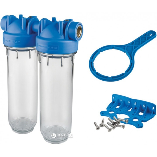 Колба Atlas Filtri DP 10 DUO 3/4', 2,5'?10', 8 бар