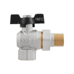 Кран шаровый Raftec BLACK DN15 НВ 1/2' бабочка