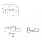 Умывальник Cersanit LIBRA 50