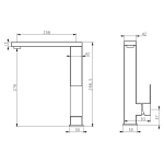 Змішувач для кухні VENTA VC403FS