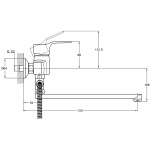 Смеситель для ванной G-lauf ZDN6- A183