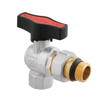 Кран кульовий з американкою кутовий Raftec GOLD PN64 ВН 1/2' GRDA01