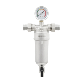 Самопромивний фільтр з манометром 1/2' Raftec RMHF01