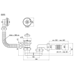 Сифон для ванни Ani Plast Е 056