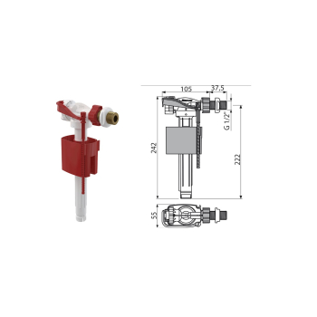 Впускний механізм Alcaplast A16-1/2'