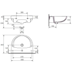 Умивальник Cersanit PRESIDENT 55
