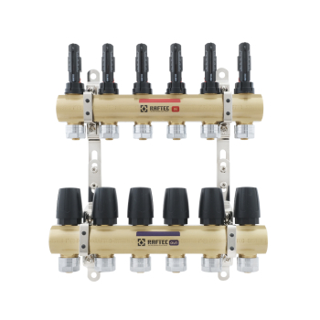 Коллектор с расходомерами Raftec 1'х6