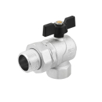 Кран кульовий Raftec BLACK DN25 ВЗ 1' метелик