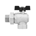 Кран кульовий Raftec BLACK DN25 ВЗ 1' метелик