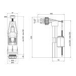 Сливной механизм PLM с боковой подводкой 1/2' PM 43 AY 30 02