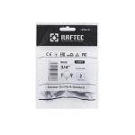 Хомут трубний Raftec ((гайка (М8+10)+шуруп) 3/4' (26-28) RHO-2628