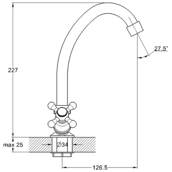 Змішувач для кухні G-lauf JML4- A605