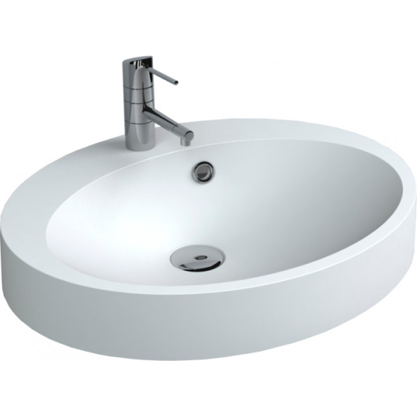 Умывальник Miraggio DEVON 550 белый глянец + перелив