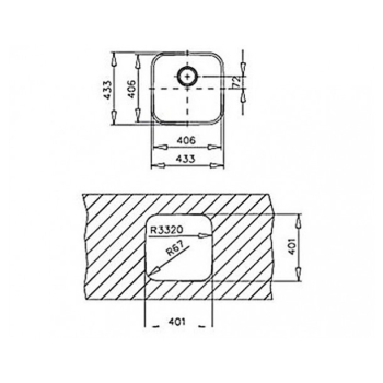 Мийка для кухні TEKA BE 40.40 (18) 400x400 Нержавійка