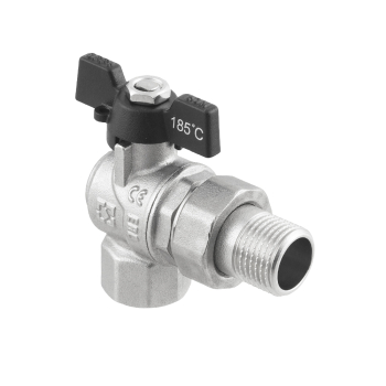 Кран кульовий Raftec BLACK DN15 НВ 1/2' метелик