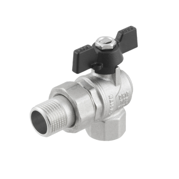 Кран кульовий Raftec BLACK DN15 НВ 1/2' метелик