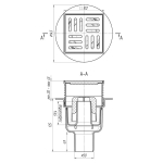 Трап сливной Ani Plast ТА 5704