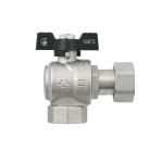 Кран угловой с накидной гайкой Raftec PN40 ВВ 3/4' бабочка