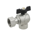 Кран угловой с накидной гайкой Raftec PN40 ВВ 3/4' бабочка