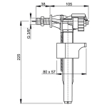 Впускний механізм Alcaplast A15-3 3/8'