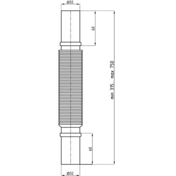 Гнучка труба Ani Plast K 303 32х32 мм