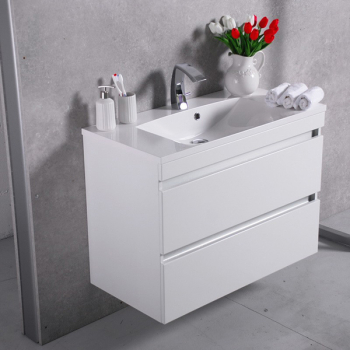 Тумба навісна Fancy Marble Borneo 900 з умивальником Amelia 900