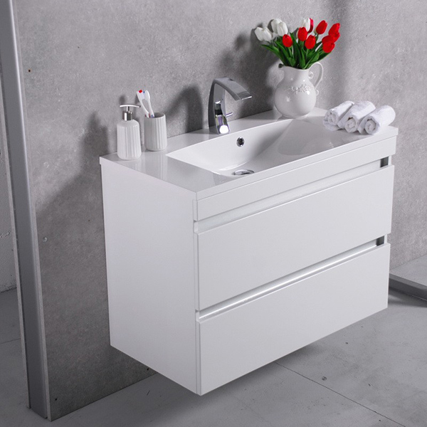 Тумба навісна Fancy Marble Borneo 900 з умивальником Amelia 900