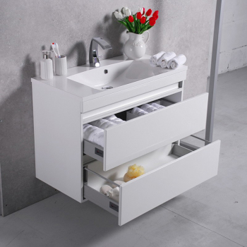 Тумба навісна Fancy Marble Borneo 900 з умивальником Amelia 900