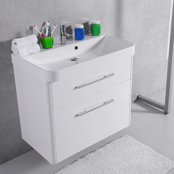 Тумба навісна Fancy Marble Devon 80 з умивальником Carla 800C